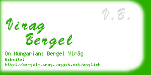 virag bergel business card